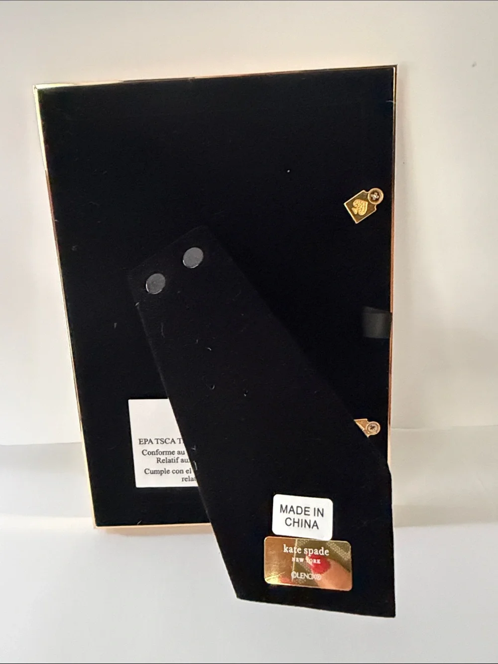 kate spade ♠️ green and gold enamel Lenox photo frame 4x6 NEW